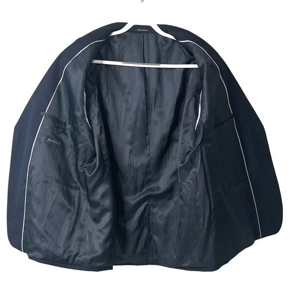 Joseph & Feiss Men's 100% Wool Blazer Jacket Lined Navy Blue Sz‎ 50R